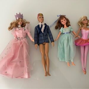 Mattel Pink and Blue Fashion Doll Set